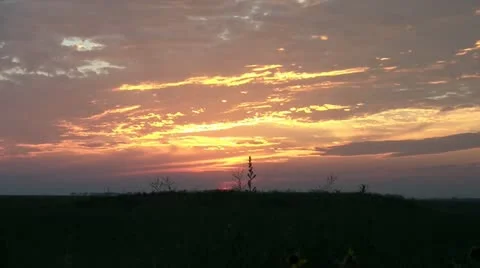 Great Plains Sunset Video stock 12586043