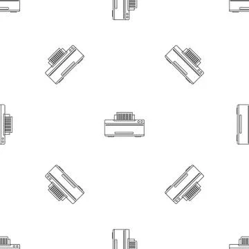 Great printer pattern seamless vector Illustrazione stock