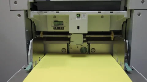 Great printer prints a lot of sheets Stock Footage 56064273