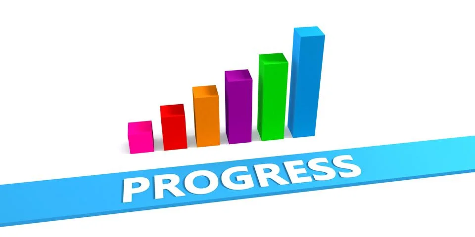 Great Progress Stock Illustration