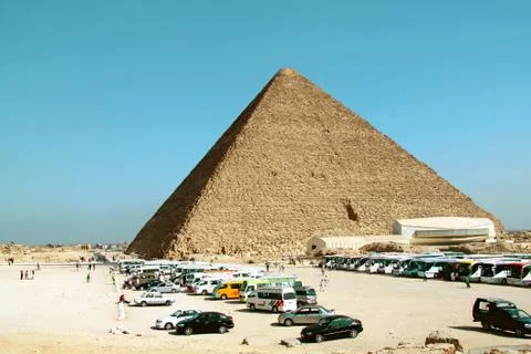 Great pyramid of cheops Stock Photos