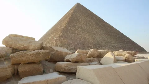 The Great pyramid of Giza Stock Footage 96385637