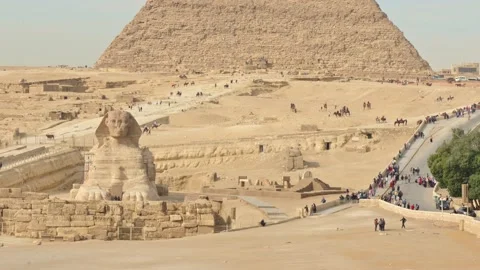 The Great Pyramids of Giza in Cairo Egypt Video stock 234576877
