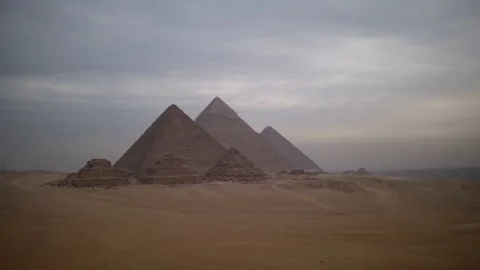 Great Pyramids of Giza Stock Footage 92995838