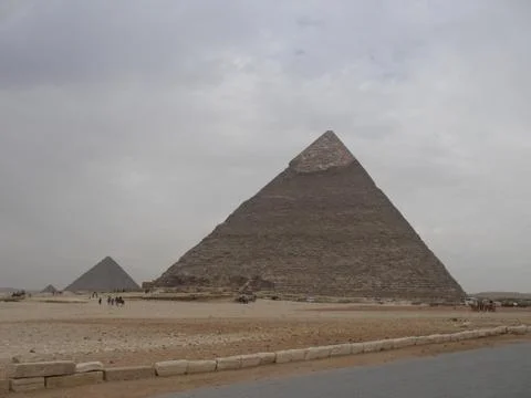 Great Pyramids of Giza Stock Photos
