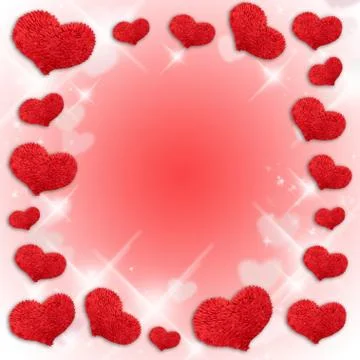 The great red paper heart Illustrazione stock