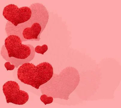 The great red paper heart Illustrazione stock
