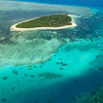 The great reef from the high Stock Photos