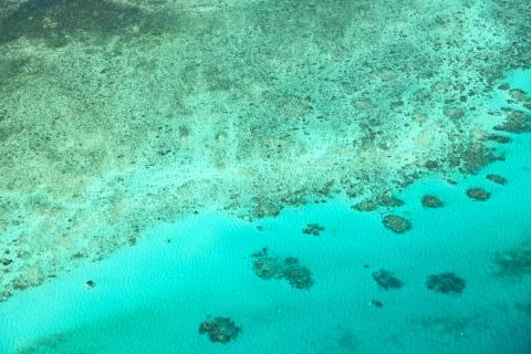 The great reef from the high Stock Photos