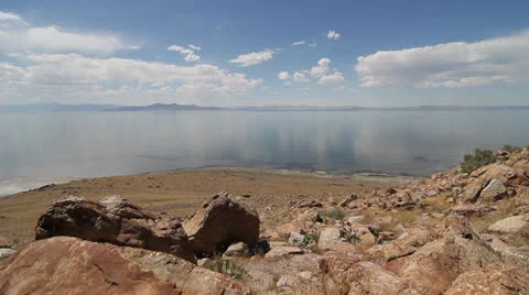 Great Salt Lake Stock Footage 27064557