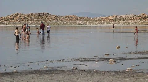 Great Salt Lake Stock Footage 27074170