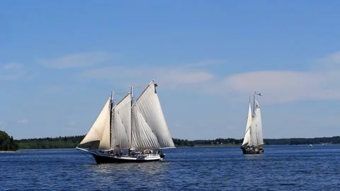 Great Schooner Race Stock Footage 172538318
