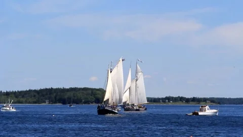 Great Schooner Race Stock Footage 172538342