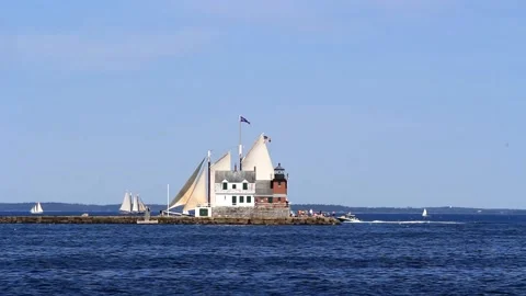 Great Schooner Race Stock Footage 172538593