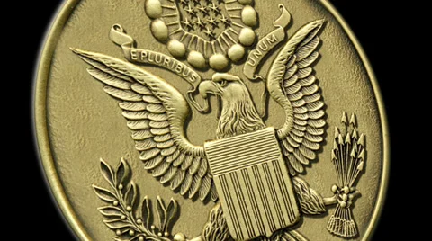 The Great Seal Front 1 Stock Footage 33244114