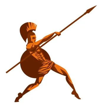 Great spartan warrior 스톡 일러스트
