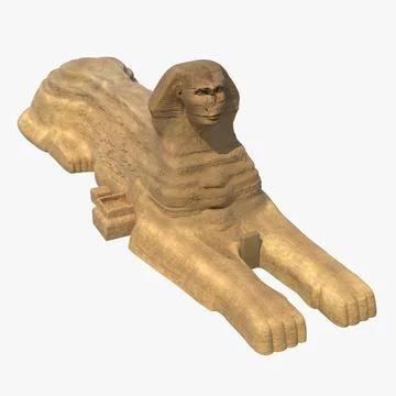 The Great Sphinx Of Giza 3D Model