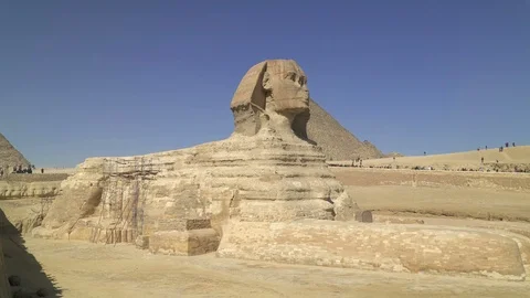 The Great Sphinx of Giza, Cairo, Egypt Stock Footage 125536821
