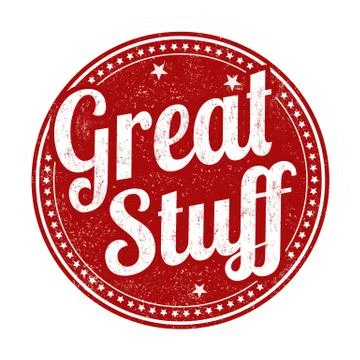 Great stuff grunge rubber stamp Stock Illustration