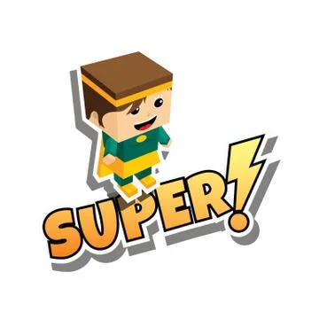 Great superhero mom Illustrazione stock