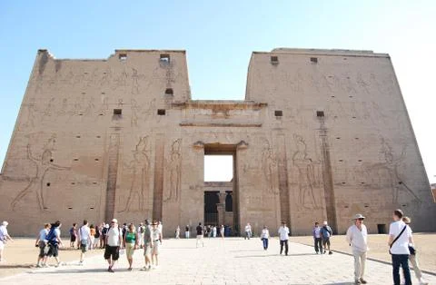 The great Temple of Edfu.  Egypt Stock Photos