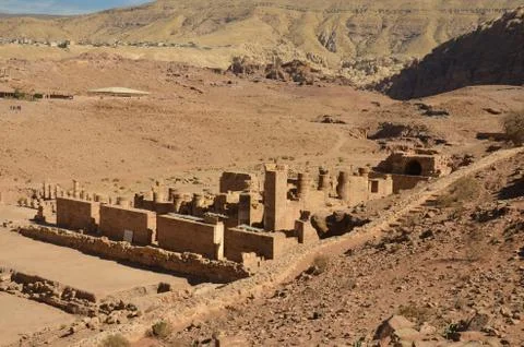 Great temple, petra 스톡 사진