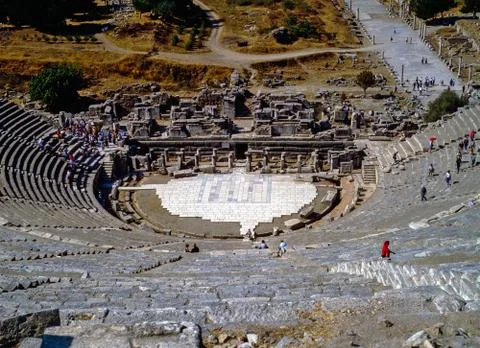 Great Theater, Ephesus Stock Photos