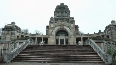 Great tomb in graveyard Stock Footage 100388829