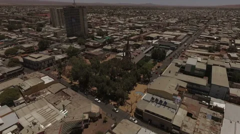 Great town in the middle of the desert Stock Footage 63299011