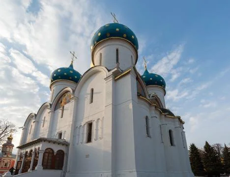 The great Trinity monastery in Sergiyev Posad near Moscow.Golden Ring of Russ Stock Photos