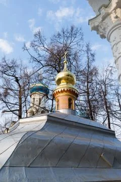 The great Trinity monastery in a Sergiyev Posad near Moscow. Golden Ring of R Stock Photos