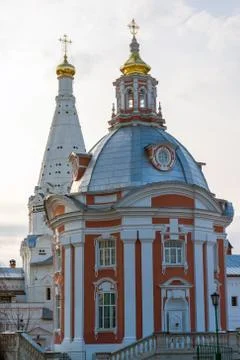 The great Trinity monastery in a Sergiyev Posad near Moscow. Golden Ring of R Stock Photos