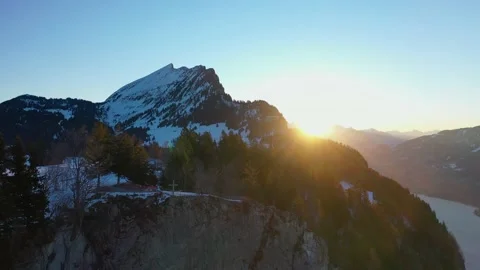 Great video of the Alps from a viewpoint called Chapf in Switzerland. Stock Footage 178032769