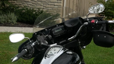 Great view of the classic motorcycle Video stock 164042008