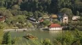 Great view of Colombo with lake and houses HD Footage