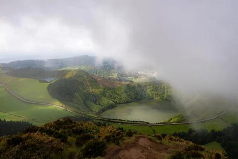 Great view of lake in the mountain. Dramatic and picturesque scene. Ponta Stock Photos
