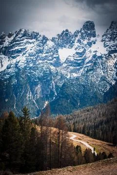 Great view on prato piazza Stock Photos