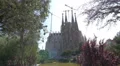 Great view of Sagrada Familia church in Barcelona 4k or 4k+ Resolution
