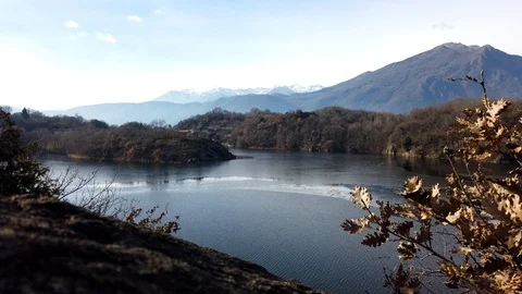 A great view of Sirio lake 動画素材 101190823