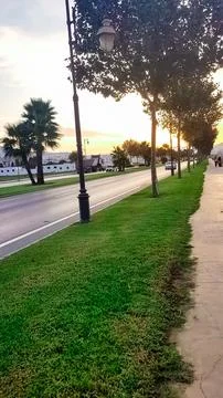 Great view of the sunset Foto stock