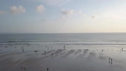 Great views from the sky to the beach at the ball Fotos Stock
