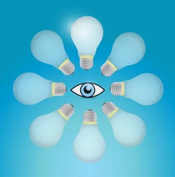 Great visual idea concept illustration design Stock Illustration