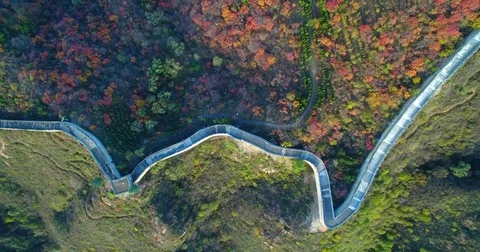 The Great  wall in Beijing Stock-Footage 71566347