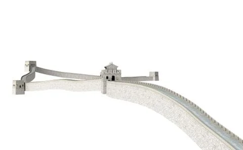Great wall of china 2 Stock Illustration