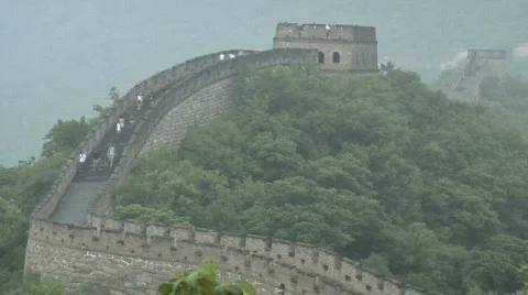 Great Wall of China 4 Video stock 329142