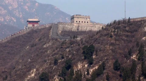 Great Wall of China Distant View Video stock 49354156