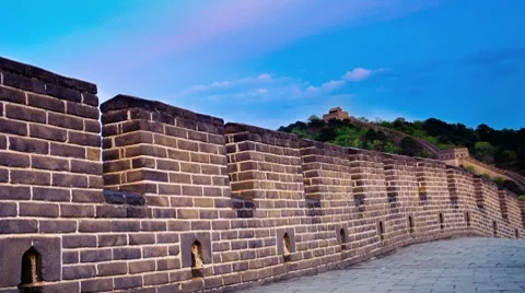 Great wall of China Stock Footage 8601741