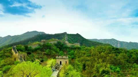 Great wall of China Stock Footage