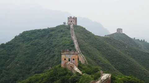 Great wall OF CHINA Stock Footage 12466714