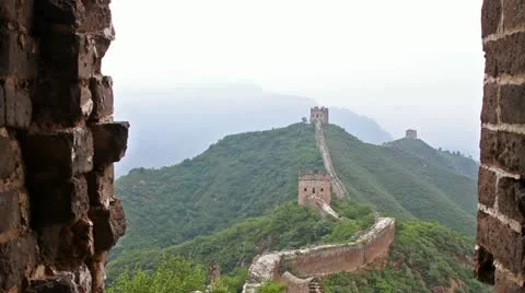 Great wall OF CHINA Stock Footage 12466762